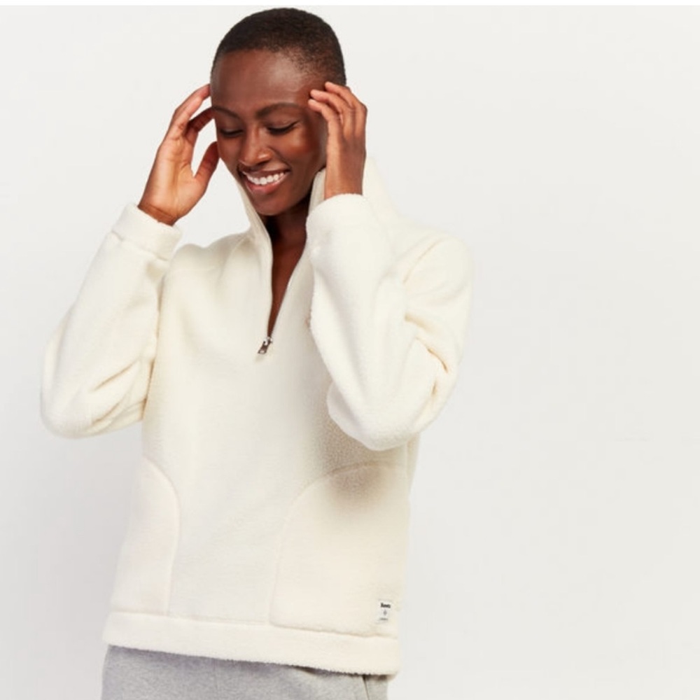 Roots oharra sherpa cream pullover